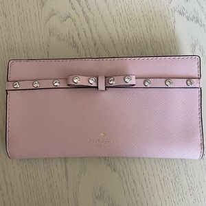Kate Spade Pink Bow Rhinestone Wallet